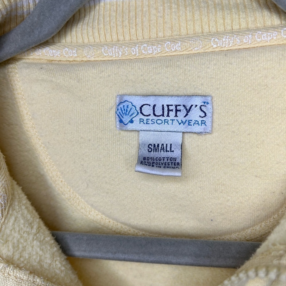 CUFFYS NEWPORT zip front sweatshirt Size S - Picture 2 of 3